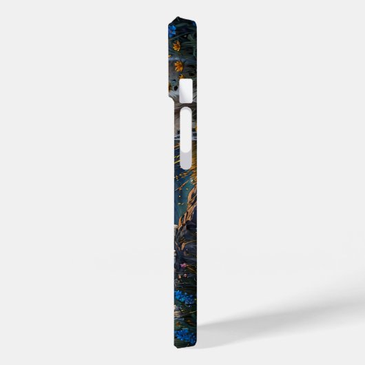 Sneeuw Leopard Kasteel Zonsopgang reflectie Case-Mate iPhone Case (Achterkant / Links)