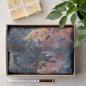 Sneeuw Leopard Kasteel Zonsopgang reflectie Tissuepapier (Geschenk)