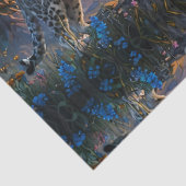 Sneeuw Leopard Kasteel Zonsopgang reflectie Tissuepapier (Detail)