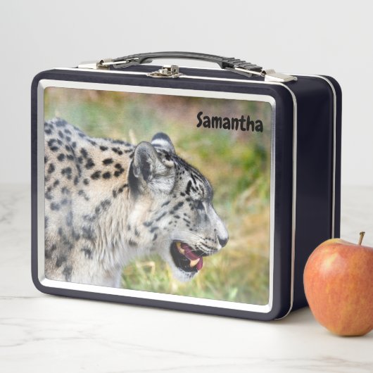 Sneeuw Leopard Metalen Lunchbox (In situ)