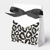 Sneeuw Leopard Print Favor Box Bedankdoosjes (Voorkant Zijde)
