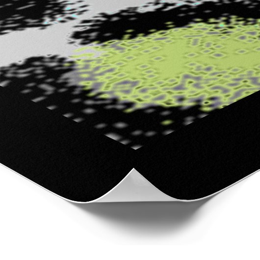 Sneeuw Leopard Spots Poster (Hoek)