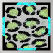 Sneeuw Leopard Spots Poster (Voorkant)