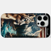 Sneeuw Leopard staart bij Mountain Stream Case-Mate iPhone Case (Achterkant (horizontaal))