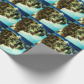 SNEEUW LEOPARD-verpakkingspapier Cadeaupapier (Hoek)