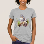 Sneeuw Leopard Winter Berg Grote Kat Wildlife T-shirt (Voorkant)