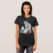 Sneeuw Leopard Winter Berg Grote Kat Wildlife T-shirt (Voorkant volledig)
