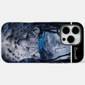 Sneeuw Leopard's Winterhorloge Case-Mate iPhone Case (Achterkant (horizontaal))