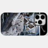 Sneeuw Leopard's Winterhorloge Case-Mate iPhone Case (Achterkant (horizontaal))