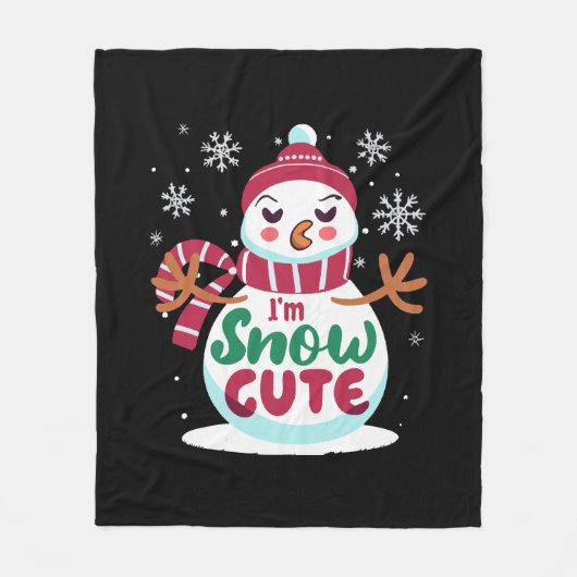 Sneeuw leuk! Omarm de wintercharme van Kerstmis Fleece Deken (Voorkant)