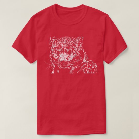 Sneeuw luipaard 8 t-shirt (Design voorkant)
