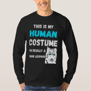 Sneeuw Luipaard Menselijk Kostuum Sneeuw Luipaard T-shirt