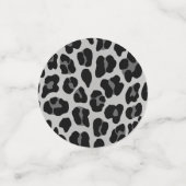 Sneeuw luipaard print confetti (Kleine voorkant)