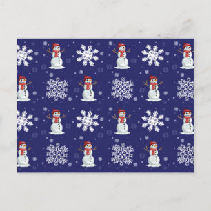 Sneeuw Man Briefkaart