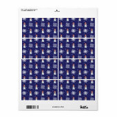 Sneeuw Man Etiket (Full Sheet)