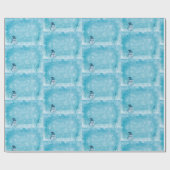 Sneeuw Man Kerst Wrapping Papier (Vlak)