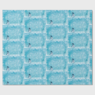 Sneeuw Man Kerst Wrapping Papier