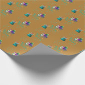 Sneeuw man Kerstmis Cadeaupapier (Hoek)