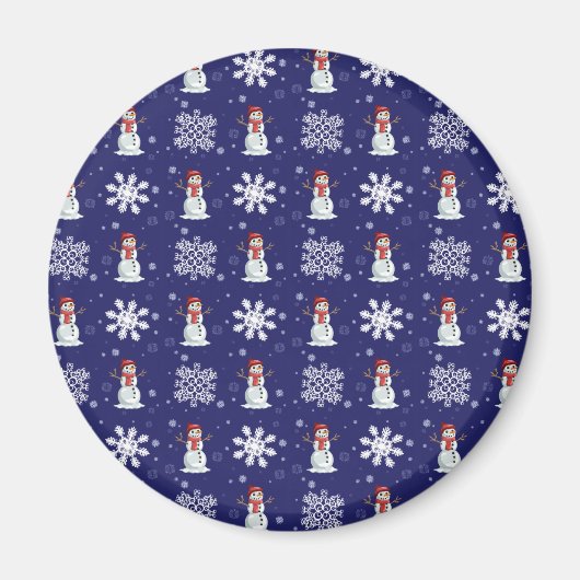 Sneeuw Man Magneet (Voorkant)