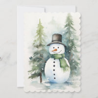 Sneeuw Man viert kerst