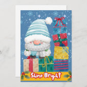 Sneeuw mannen feestdagenkaart (Voorkant / Achterkant)