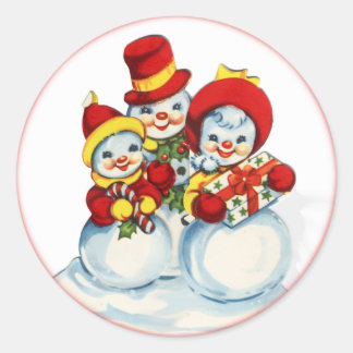 sneeuw mensen Kerst sticker