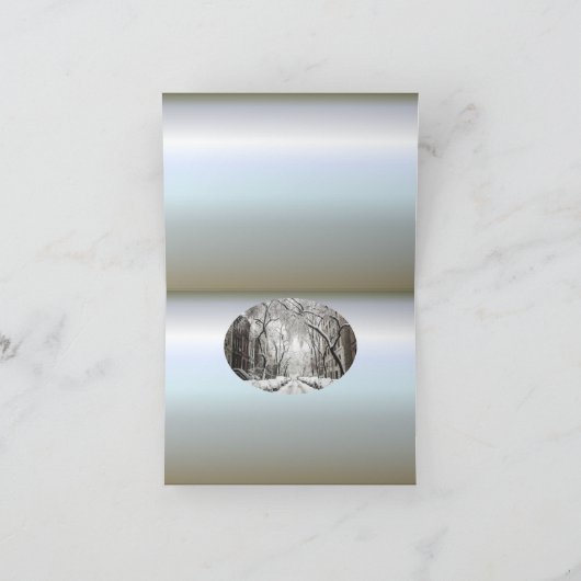 Sneeuw met Kerst in Brooklyn NY Kaart (Binnen)