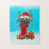 Sneeuw met kerstcadeautjes legpuzzel (Verticaal)