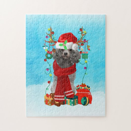 Sneeuw met kerstcadeautjes legpuzzel (Verticaal)