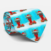 Sneeuw met kerstcadeautjes stropdas (Opgerold)