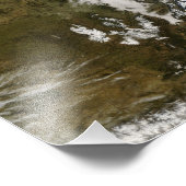 sneeuw, mist en lage wolken in western Europa Foto Afdruk (Hoek)