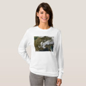 sneeuw, mist en lage wolken in western Europa T-shirt (Voorkant volledig)