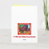 sneeuw nacht feestdagen kaart (Achterkant)