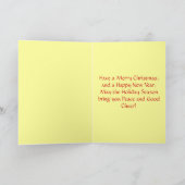 sneeuw nacht feestdagen kaart (Binnen)