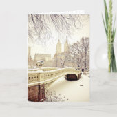  sneeuw - New York Vakantie Feestdagen Kaart (Voorkant)