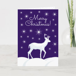 Sneeuw Night Star Sky Feestdagen Kaart