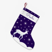 Sneeuw Night Star Sky Kleine Kerstsok (Voorkant (Hangend))