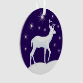 Sneeuw Night Star Sky Ornament (voorkant)