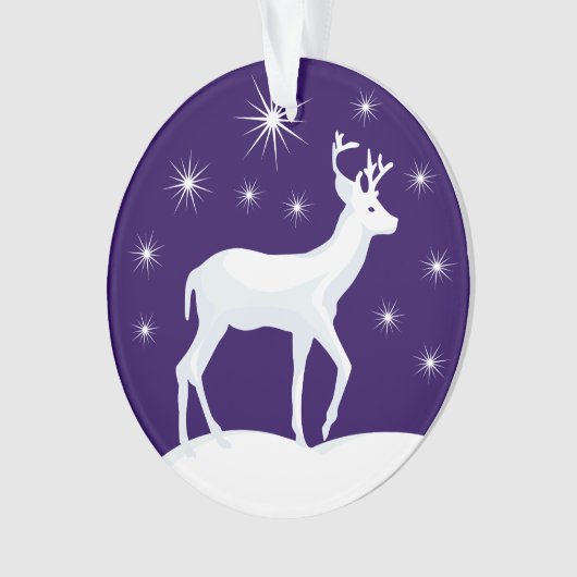 Sneeuw Night Star Sky Ornament (voorkant)