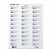 Sneeuw Noords winters decor waterverf Scandinavisc Etiket (Full Sheet)