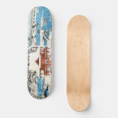 Sneeuw op Benzaiten Shrine in Inokashira Pond ukiy Persoonlijk Skateboard (Voorkant)