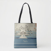 sneeuw op Benzaiten Shrine Tote Bag (Voorkant)