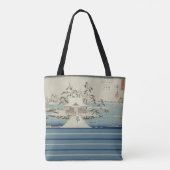 sneeuw op Benzaiten Shrine Tote Bag (Achterkant)