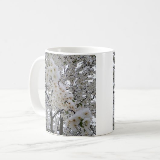 Sneeuw op Bloesems Koffiemok (Voorkant links)