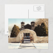sneeuw op Chimayo Briefkaart (Voorkant / Achterkant)