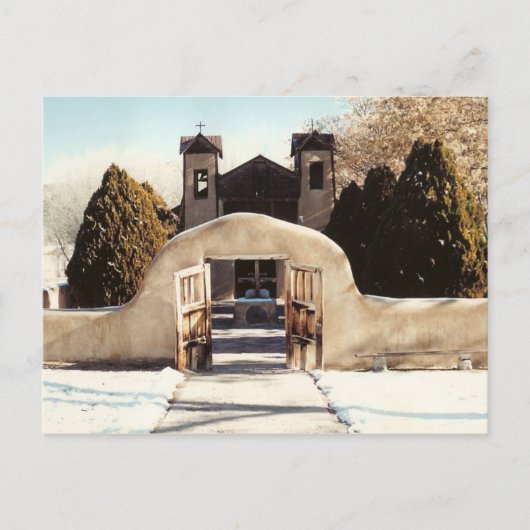 sneeuw op Chimayo Briefkaart (Voorkant)