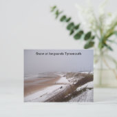 (Sneeuw op de beug Tynemouth Briefkaart) Briefkaart (Staand voorkant)