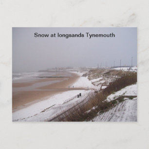 (Sneeuw op de beug Tynemouth Briefkaart) Briefkaart