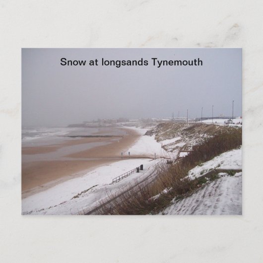 (Sneeuw op de beug Tynemouth Briefkaart) Briefkaart (Voorkant)