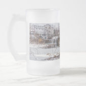 sneeuw op de Finley-dam, Mok van geblazen glas (Links)